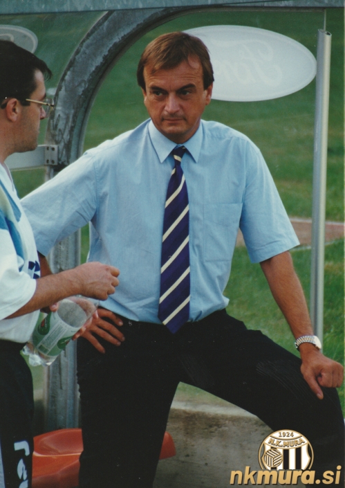 Milan Mörec, predsednik kluba v pogovoru s fizioterapevtom, Francem Jančarjem