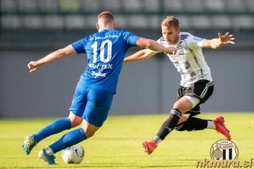 Pred koncem tekme so vstopili še mladi muraši Brkić (na fotografiji), Marič in Kaučič