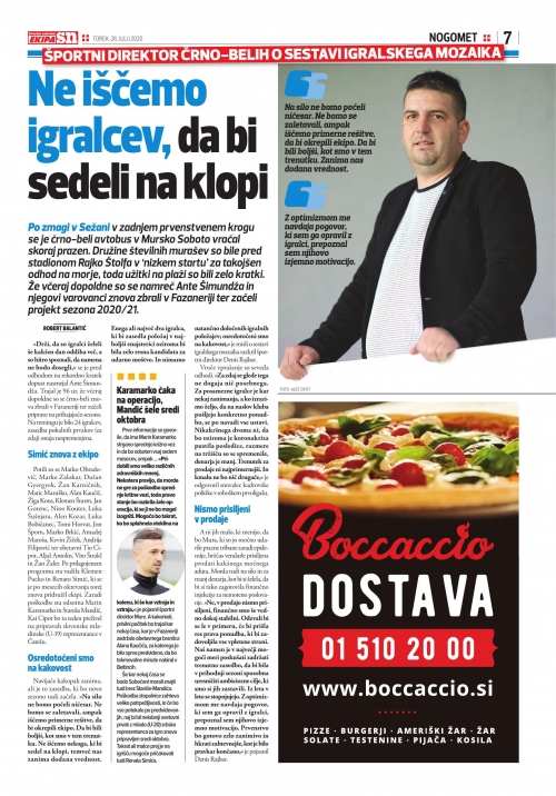 Črno-beli so začeli projekt "sezona 2020/2021"
