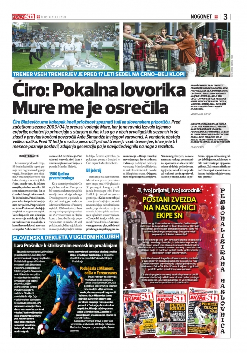 Pokalna lovorika je Mure je osrečila Miroslava Blaževića.