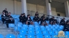 Nogometaši Mure so bili pred tekmo napoteni na desni del tribune stadiona Kadrioru.