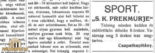 S.K. Prekmurje pričenja s treningi.