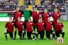 Začetna enajsterica Mure proti Bakuju. Stojijo od leve: Cipot, Luk, Fajić, Jelić, Eterović. Čepijo: Kramar, Maruško, Sreš, Bohar, Horvat in Janža.
