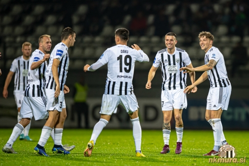 Nogometaši Mure. Od leve: Matic Matuško, Srđan Kuzmić, Mirlind Daku, Mihael Klepač in Kai Cipot.