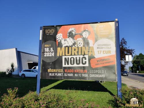 Jumbo plakati, ki jih zasledimo po mestu in ki vabijo na Murino nouč.