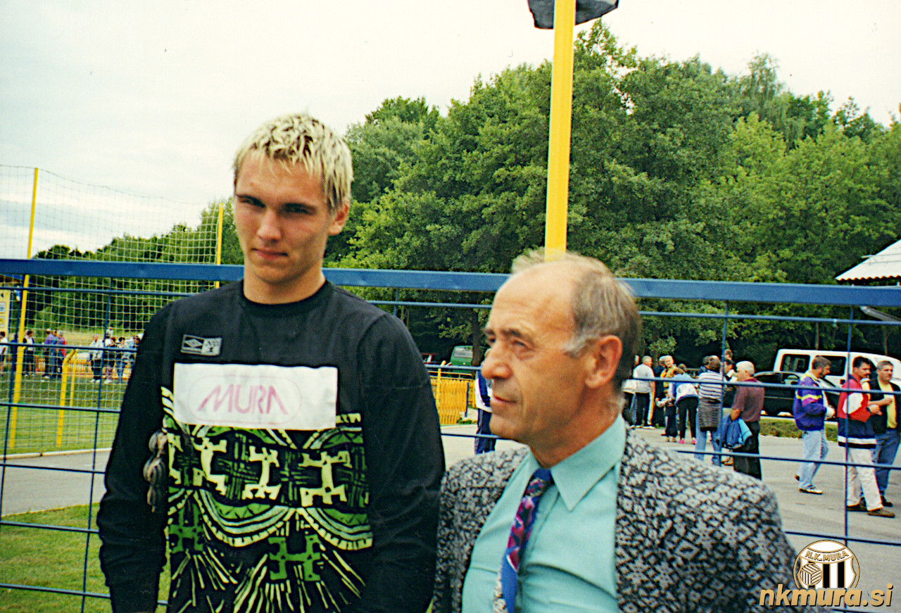 Aleš Luk in Slobodan Đurić v začetku sezone 2000/01.