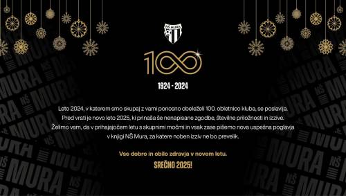 Voščilo NŠ Mura ob prehodu v letu 2025.