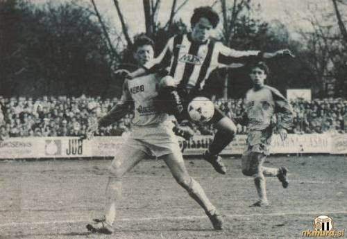 Danijel Brezič na derbiju z Beltinci.