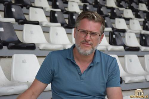Športni direktor Mure Knut Schulz. Fotografija je nastala 20. junija 2025.