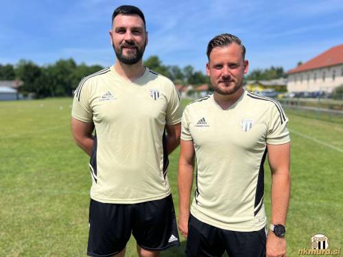 Martin Cvetič (levo) in Filip Rilak (desno) sta okrepila trenerski ptab Mure.