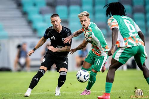 Dario Vizinger v akciji na tekmi proti Olimpiji.