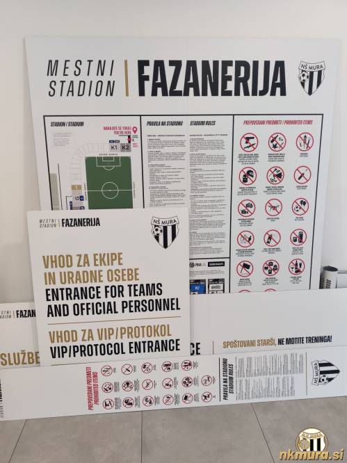 Nove informacijske table, ki bodo na Fazaneriji dobile svoje mesto.