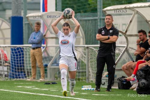 Gala Dasović Ravnik in trener Vladimir Kokol.