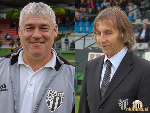 Bojan Jančar (levo) in Boris Radoš (desno) leta 2009.