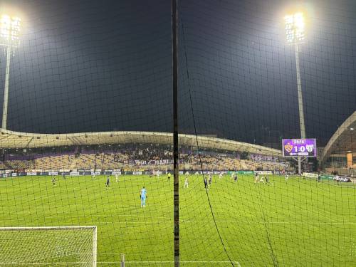 Utrinek s tekme med Mariborom in Muro.