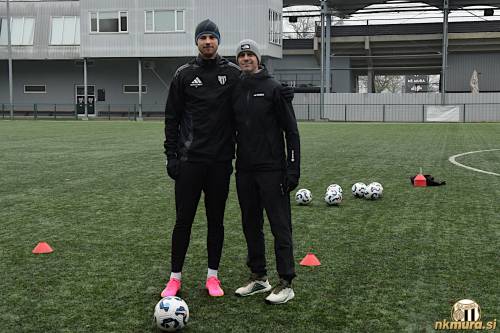 Robert Čakš in kondicijski trener Dejan Novak.