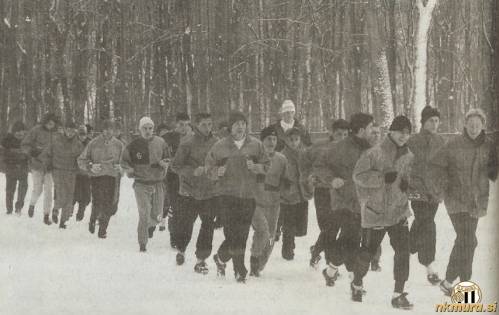 Igralci Mure trenirajo na Fazaneriji.