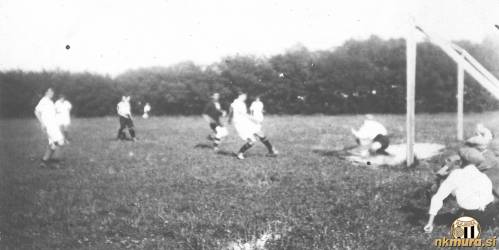 Utrinek s tekme med Muro Ljutomerom, ki je bila odigrana na soboškem sejmišču 15. avgusta 1928.