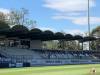 Montaža ograje na severozahodni tribuni.