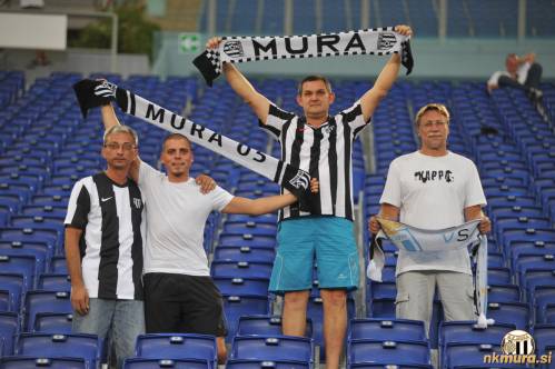 Navijači Mure na tekmi Lazio : Mura, 30. avgusta 2012.