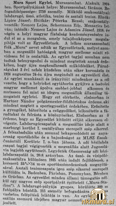 Leta 1942 je István Pluhár zapisal, da se je Mura razvila iz gibanja, ki je nastalo leta 1918.