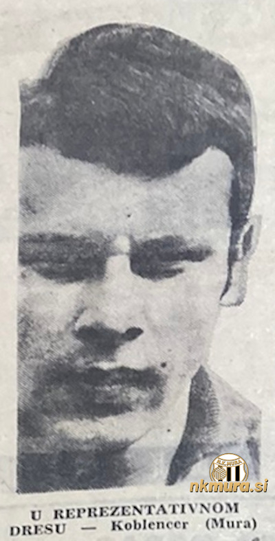 Milan Koblencer v reprezentančnem dresu.