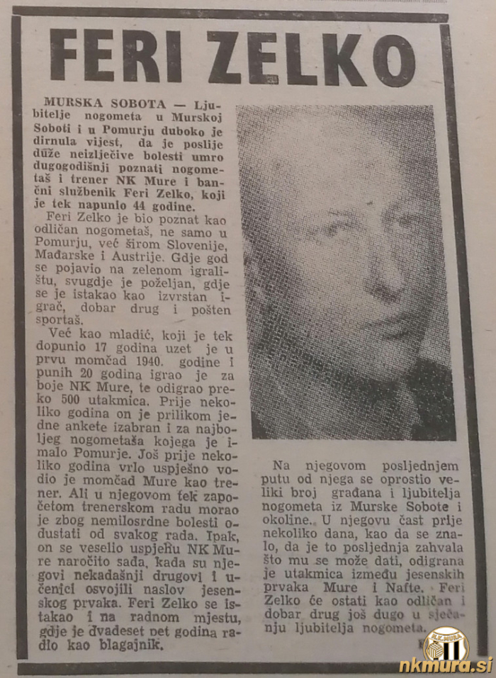 V spomin Feriju Zelku.
