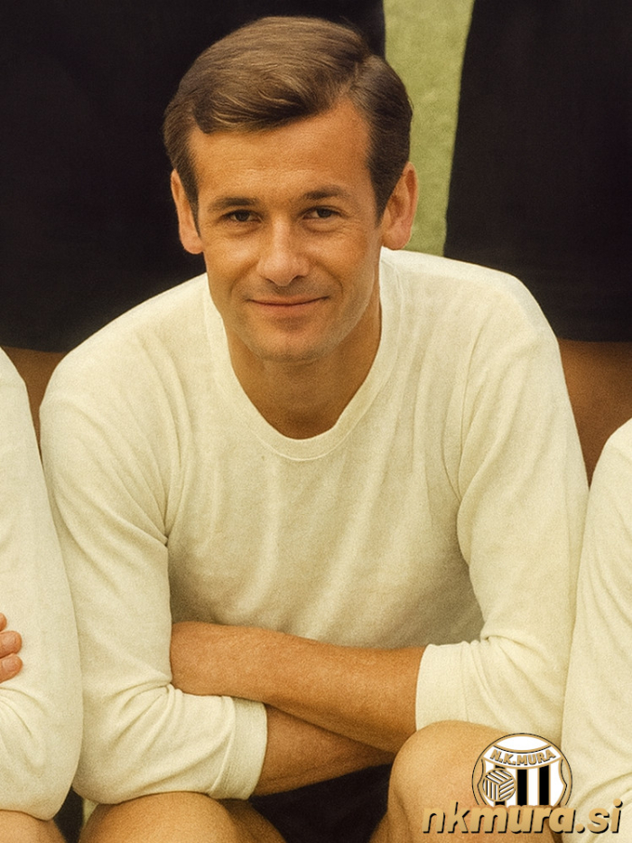 Jože Karmel leta 1969. Fotografija je bila računalniško izboljšana.